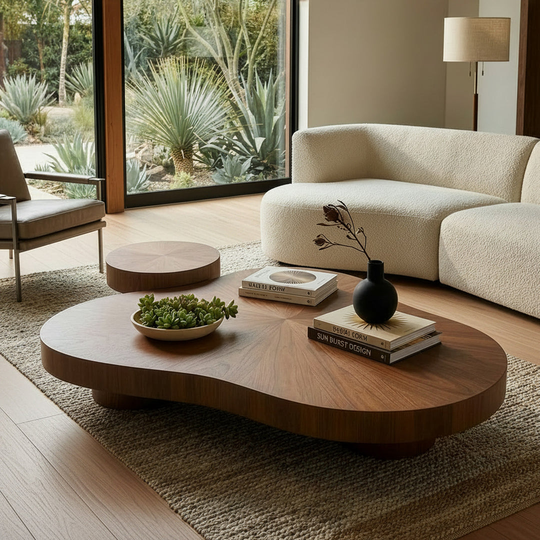 Larch - Modern Walnut Nesting Table Set