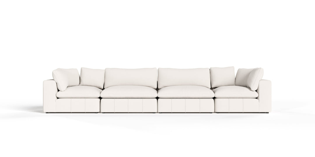 Vicki - Modern Off-White Fabric Modular Sectional