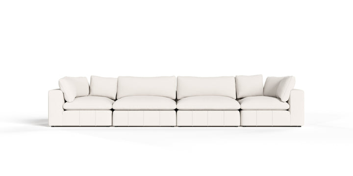 Vicki  Modern OffWhite Fabric Modular Sectional