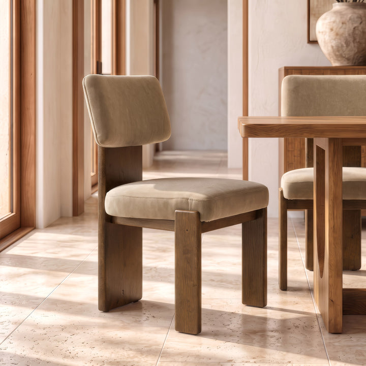 Solis - Modern Walnut 9-Piece Dining Set