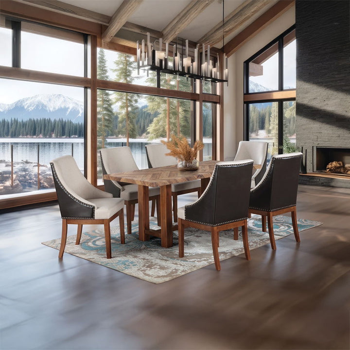 Gilsea - Dining Table - Brown Finish