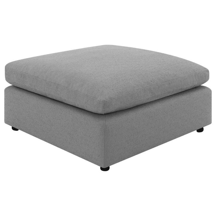 Coaster Furniture Raleigh - Boucle Upholstered Ottoman - Gray