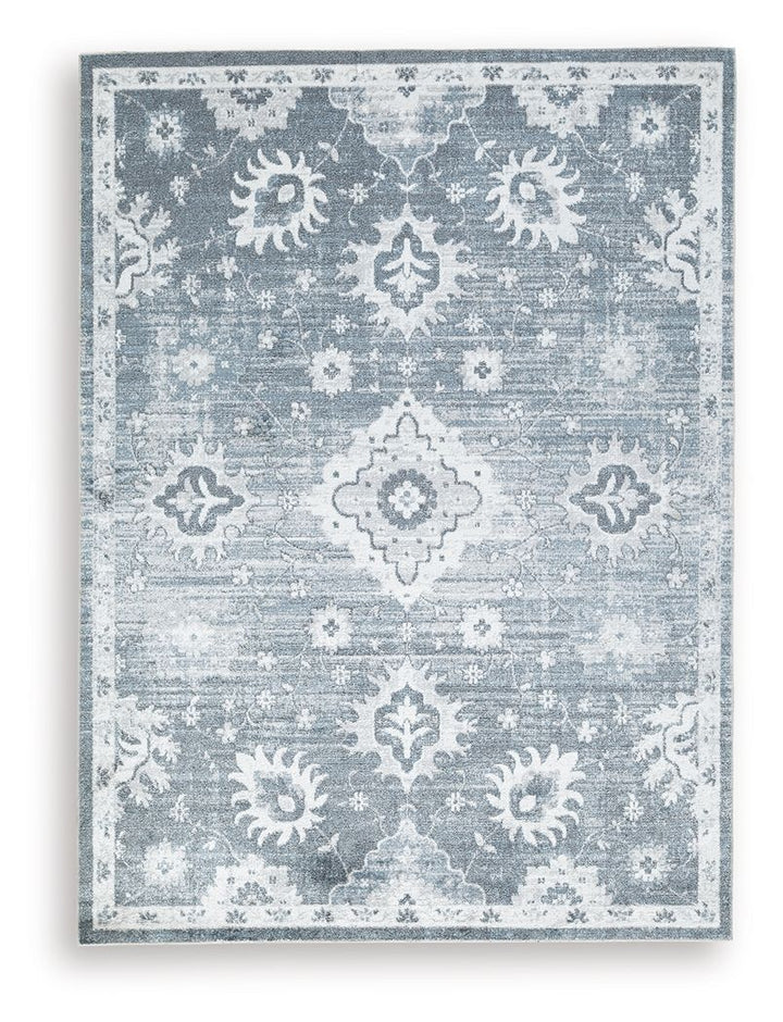 Avanworths - 8' x 10' Washable Rug - Blue / Gray / Ivory by Ashley Furniture product image