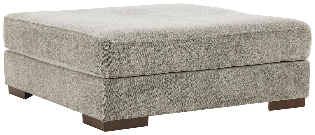 Bayless - Oversized Accent Ottoman - Smoke