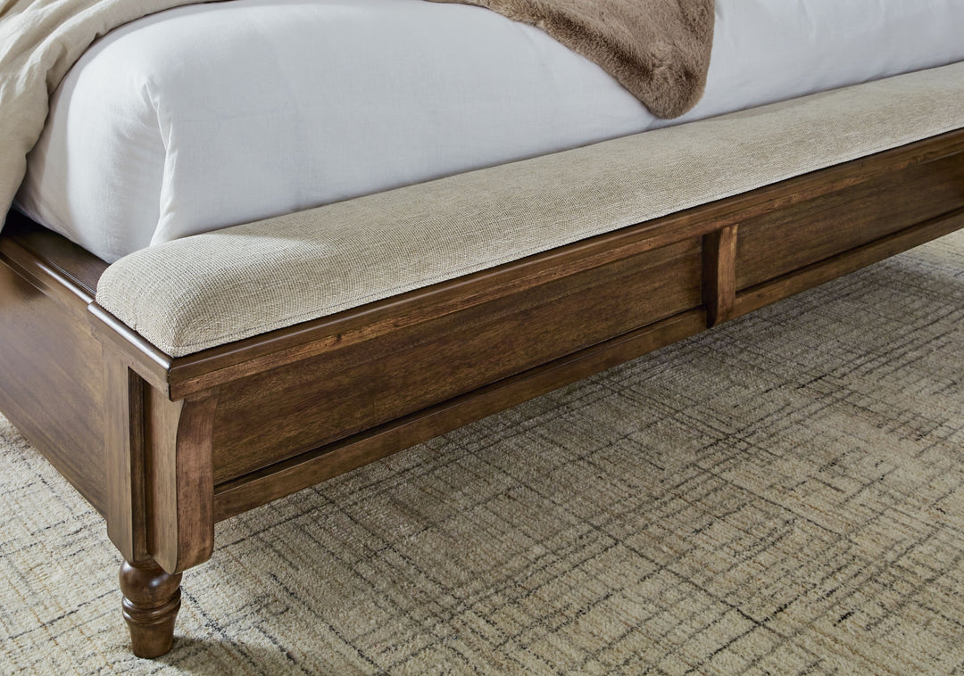 Sturlayne - California King Upholstered Panel Bed - Brown by Ashley Furniture product image