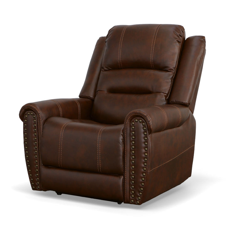 Oscar Fabric Power Recliner with Power Headrest in Pumpernickel
