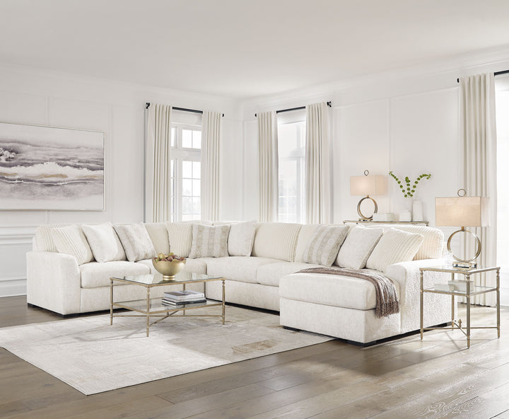 Chessington - 4-Piece Sectional With Raf Corner Chaise - Ivory by Ashley Furniture product image
