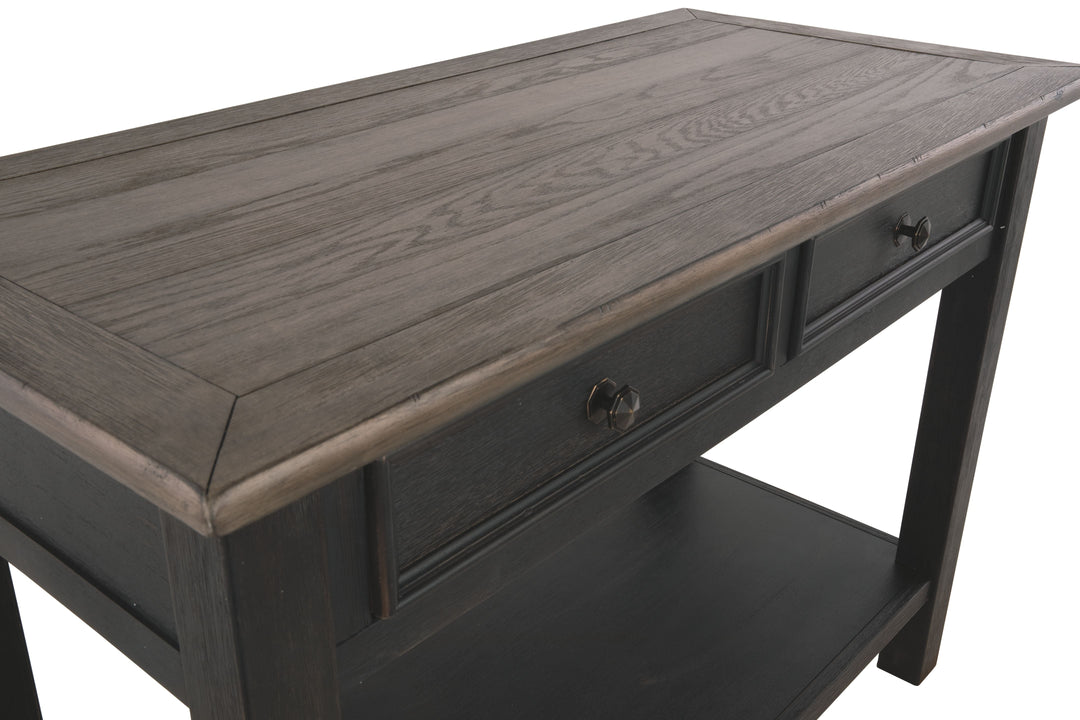 Tyler Creek - Sofa Table - Grayish Brown / Black