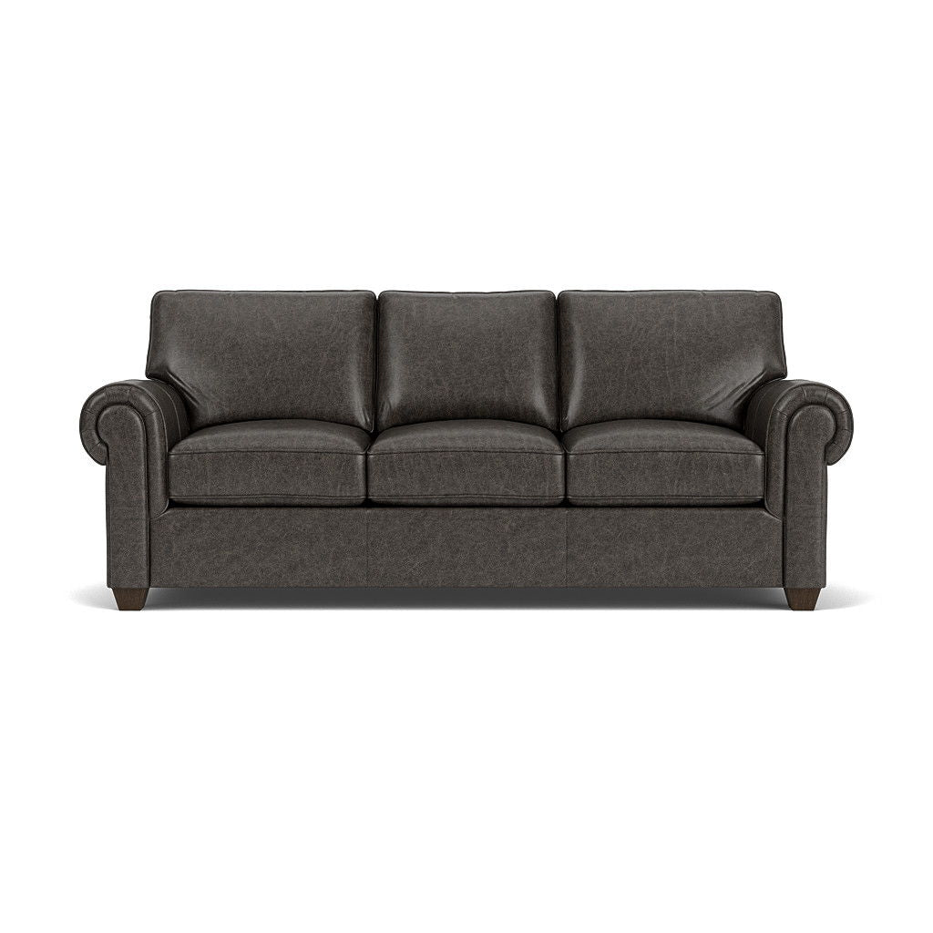 Flexsteel B3937-31 Carson  Leather Sofa  Black