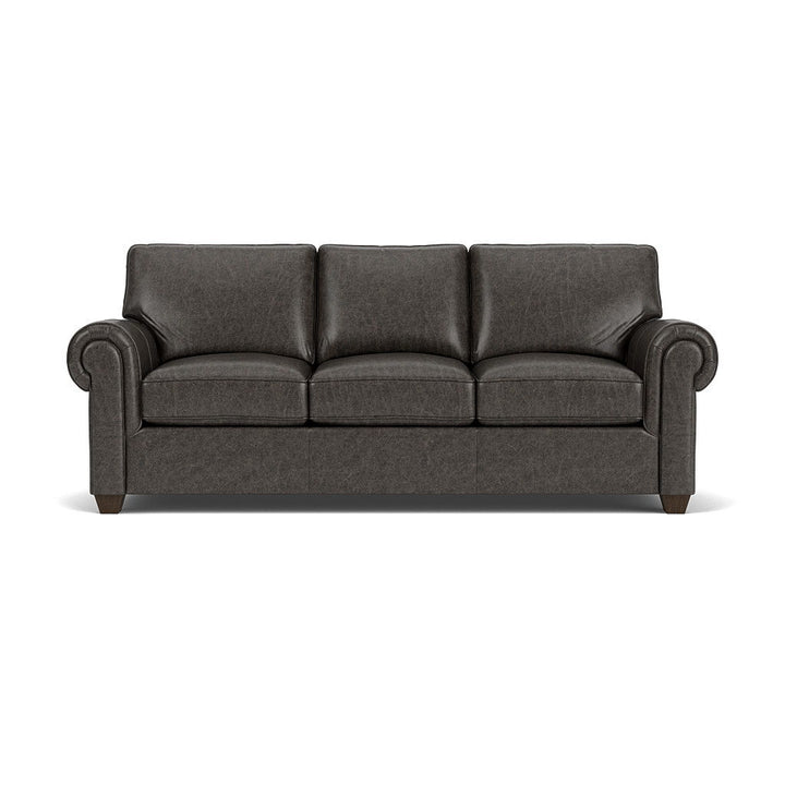 Flexsteel B3937-31 Carson  Leather Sofa  Black