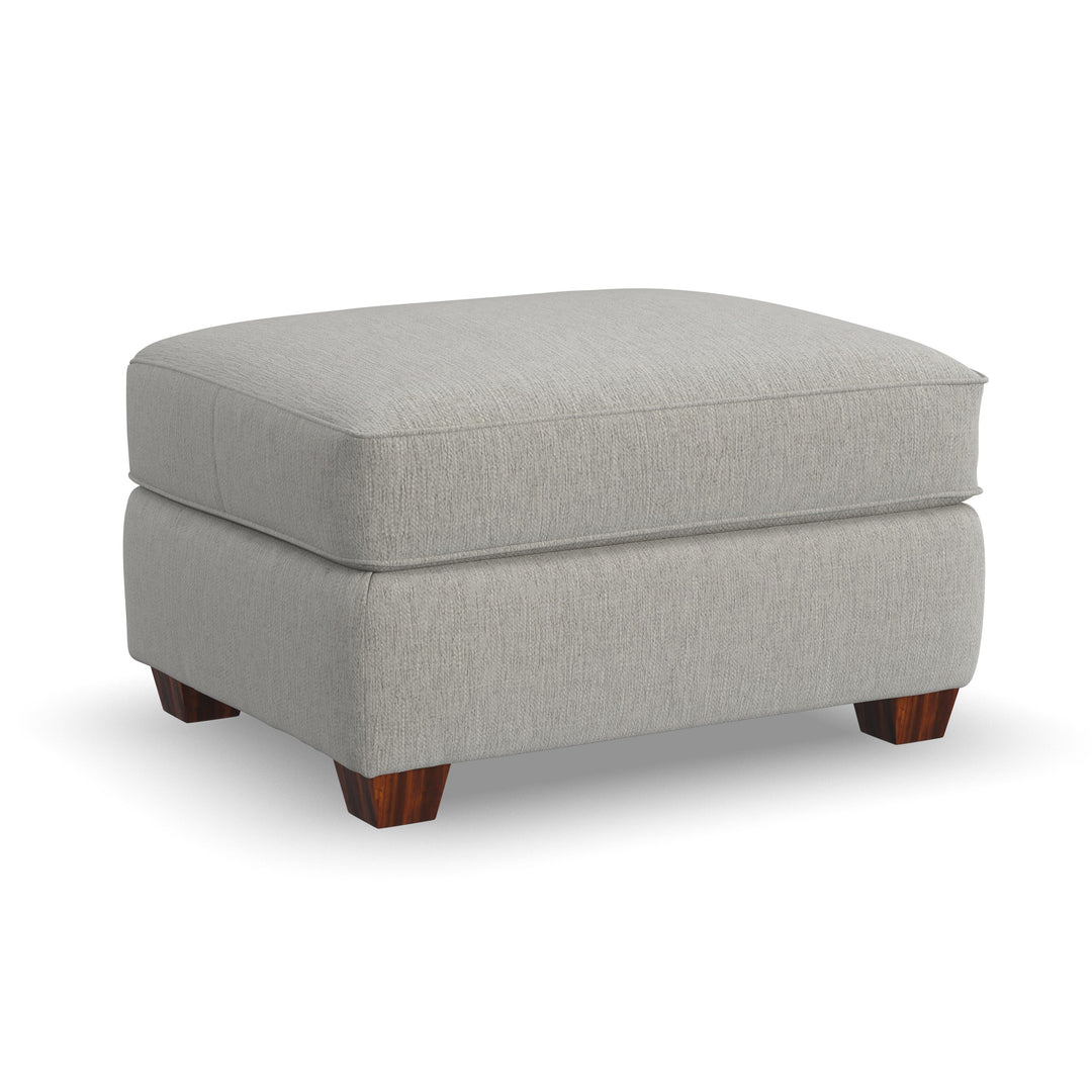Thornton  Fabric Ottoman  Light Gray