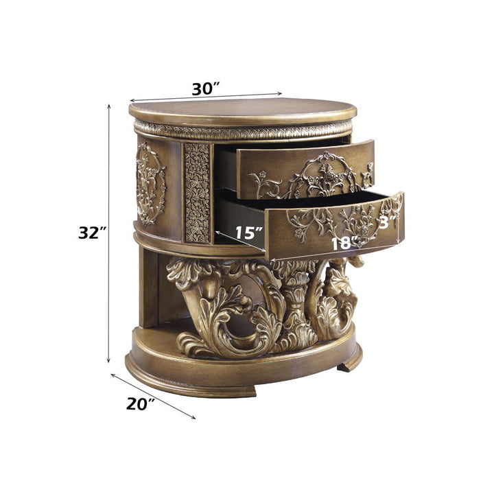 Constantine - Nightstand - Brown & Gold