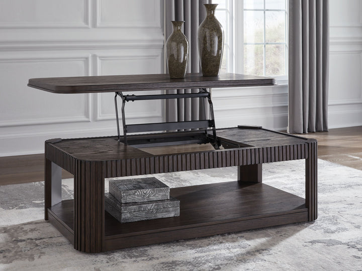 Carlibrie - Lift Top Cocktail Table - Warm Brown by Ashley Furniture product image