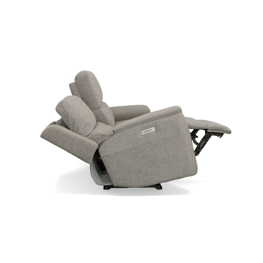Flexsteel 1041-62PH-42501 Henry  Power Reclining Sofa With Power Headrests & Lumbar  Fog