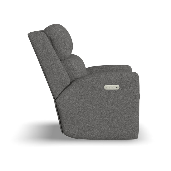 Score Power Recliner With Power Headrest &amp; Lumbar Dark Gray
