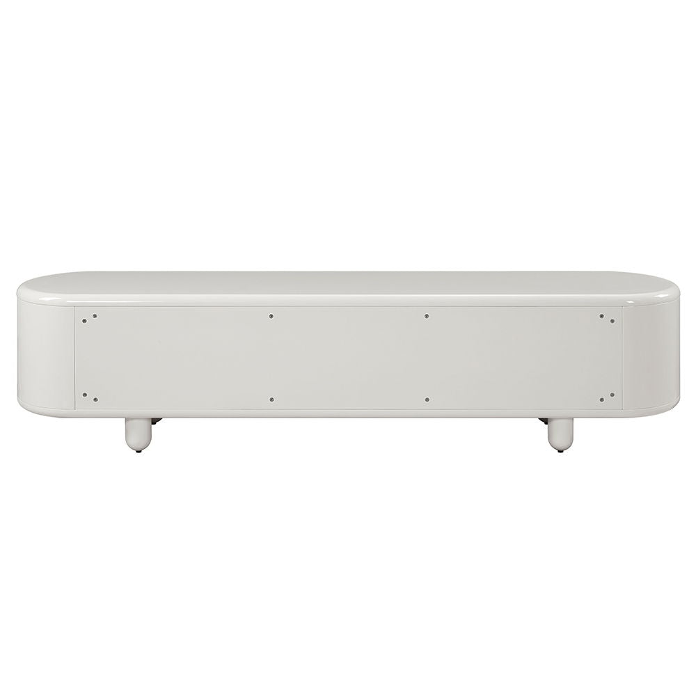 Keely - TV Stand - White High Gloss