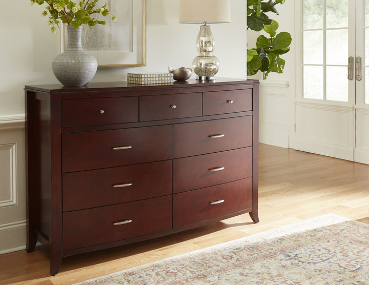 Modus Furniture Br1582A Brighton Nine Drawer Dresser In Cinnamon 2024