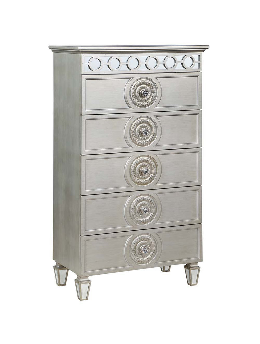 ACME Furniture Varian Chest Silver & Mirrored