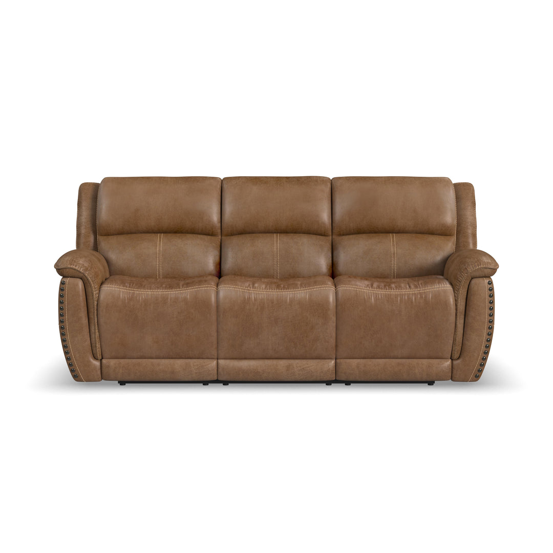 Flexsteel 1011-62PH-34972 Beau  Power Reclining Sofa With Power Headrests  Silt