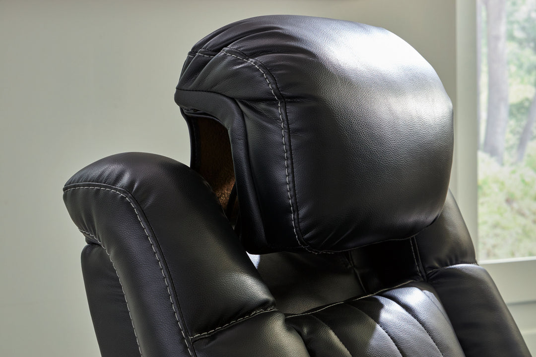 Caveman Den - Power Recliner/ Adj Headrest - Midnight