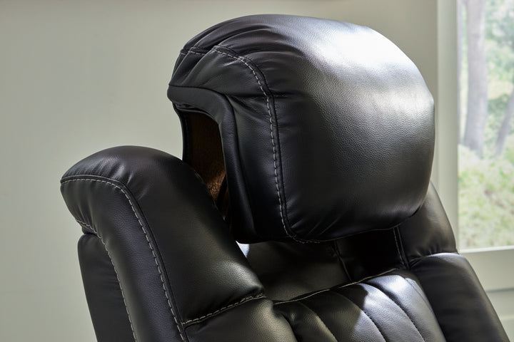 Caveman Den - Power Recliner/ Adj Headrest - Midnight