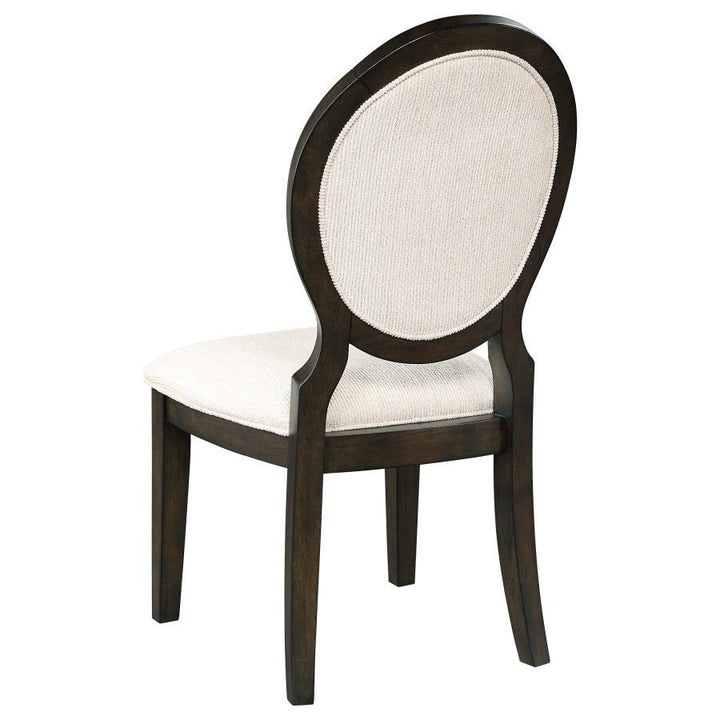 Twyla - Oval Back Dining Side Chair  - Dark Cocoa