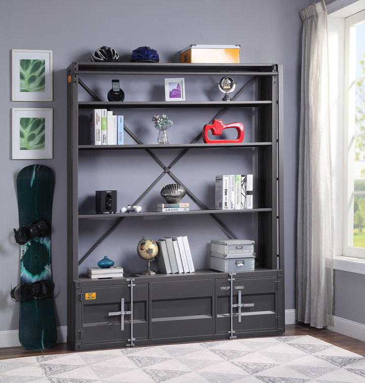 Cargo - Bookcase With Ladder - Gunmetal