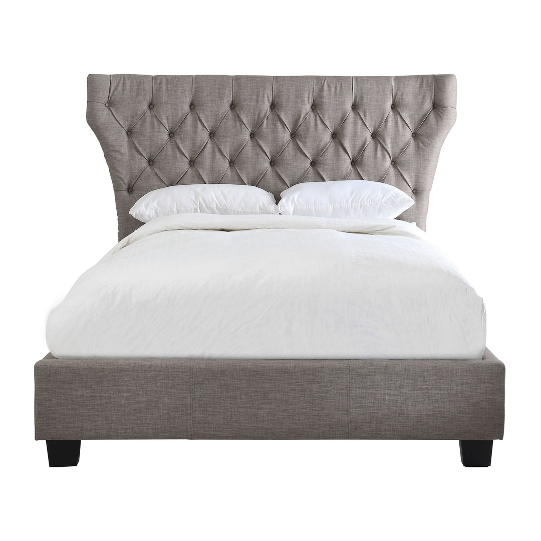 Modus Furniture 3Zh3L553 Melina Upholstered Platform Bed In Dolphin Linen