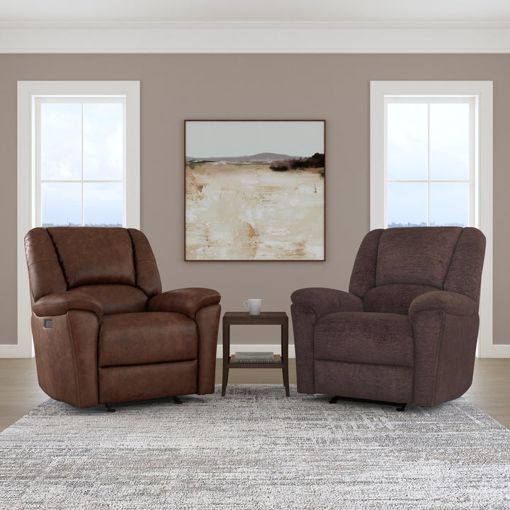 Plush Power Gliding Recliner With Power Headrest &amp; Lumbar Buffalo