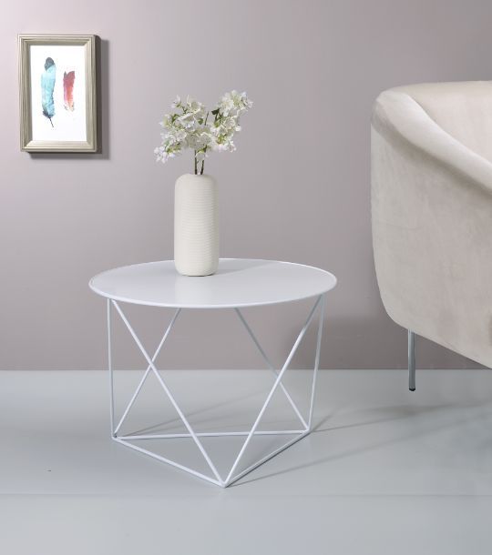 Epidia - Accent Table - White
