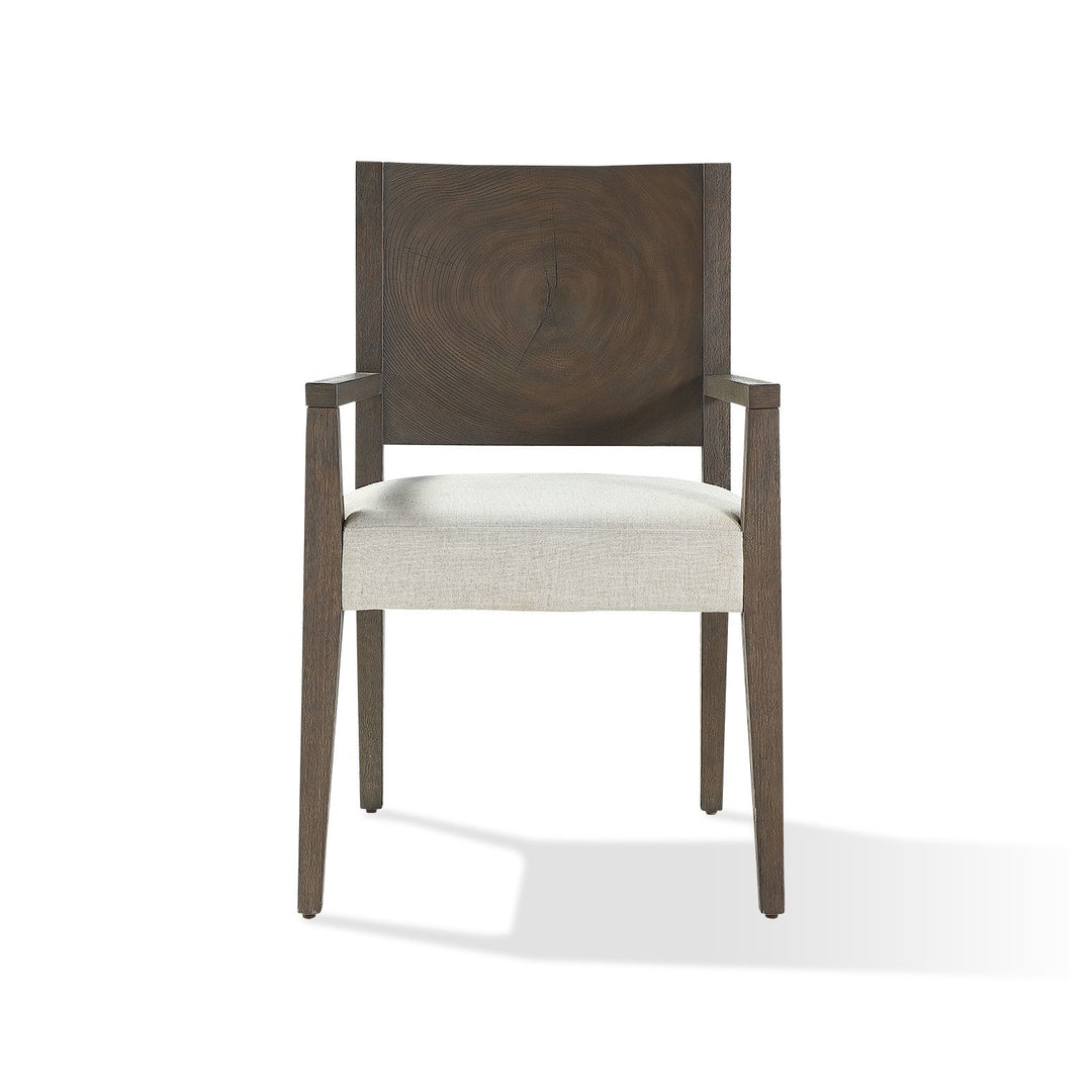 Modus Furniture Fqbm64 Oakland Wood Arm Chair In Brunette