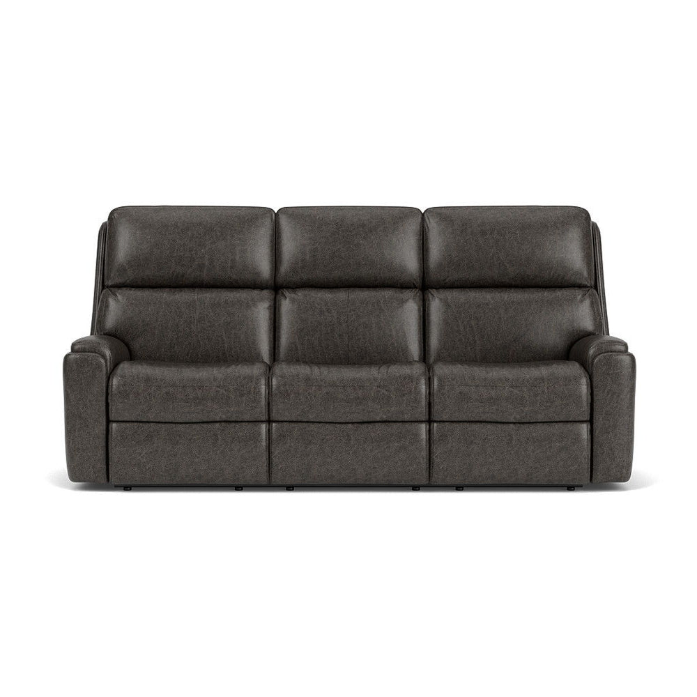 Rio Leather Power Reclining Sofa, Power Headrests