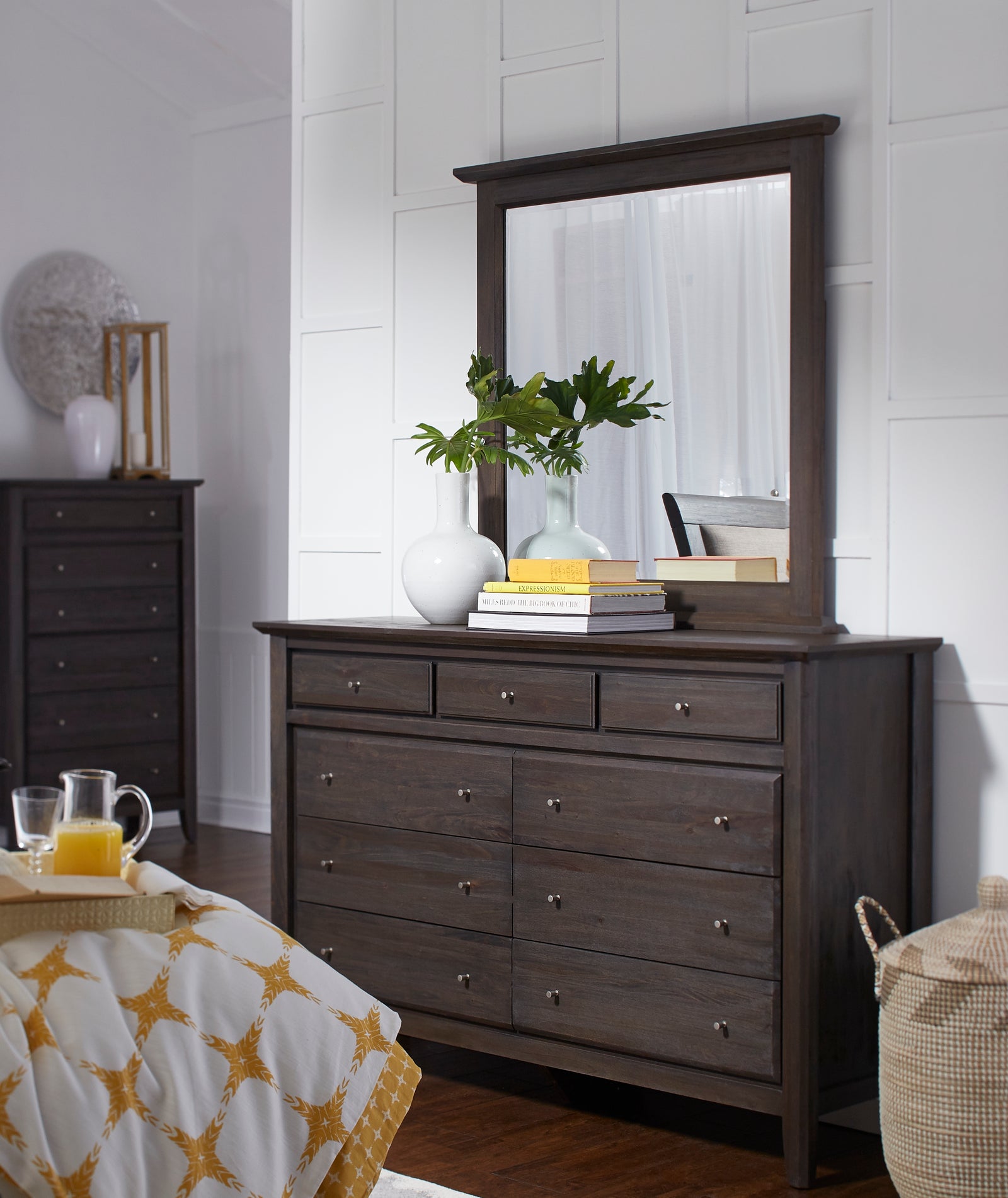 Modus Furniture 1X5782 City Ii Nine Drawer Dresser In Basalt Gray