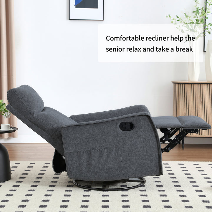 heat-massage-manual-recliner-chair-with-rocker-and-swivel-grey-fabric