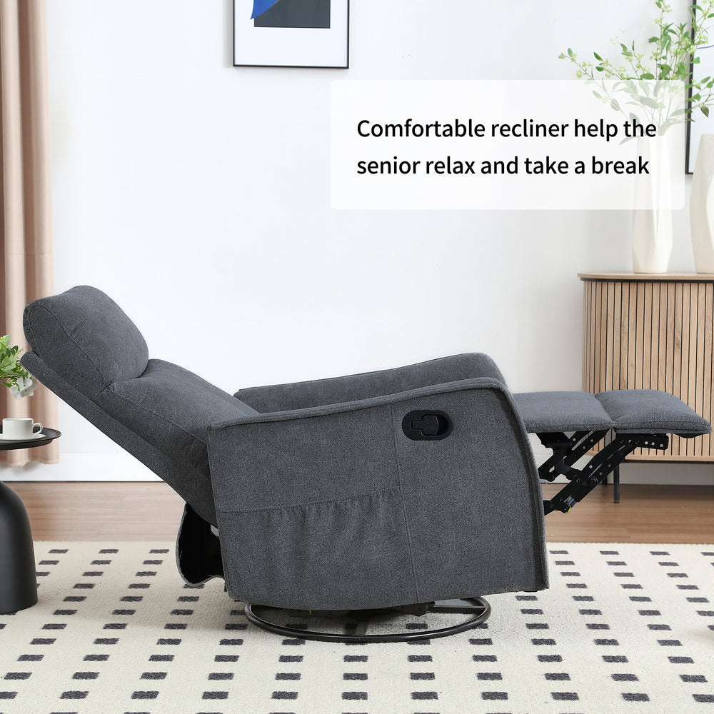 heat-massage-manual-recliner-chair-with-rocker-and-swivel-grey-fabric