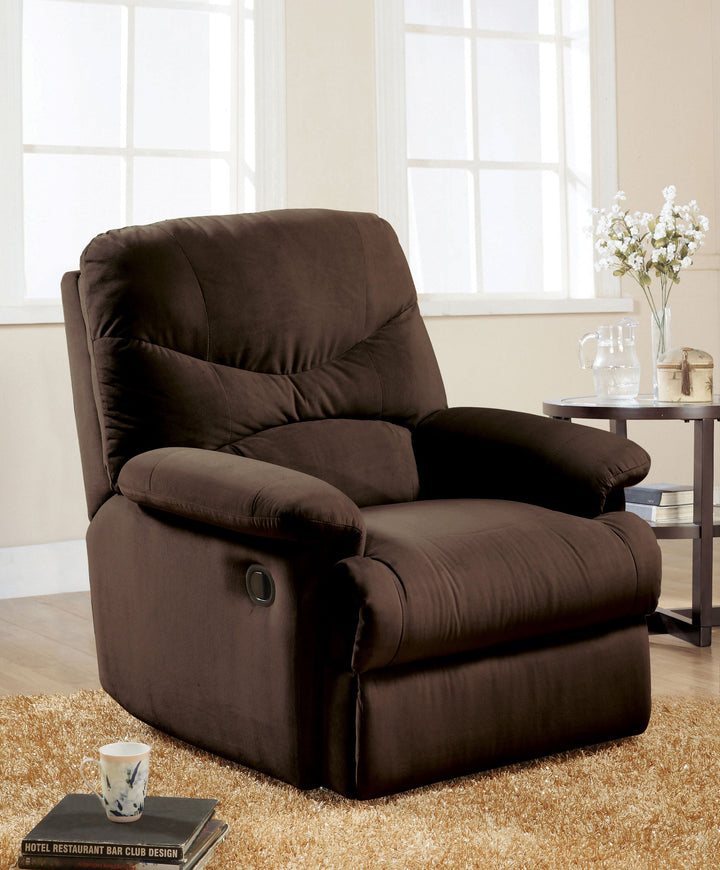 Arcadia - Micro Motion Glider Recliner - Chocolate