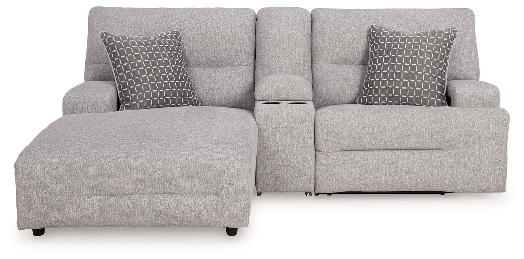 Acklen Place - 3-Piece Power Reclining Sectional Sofa With Laf Chaise - Pewter by Ashley Furniture product image