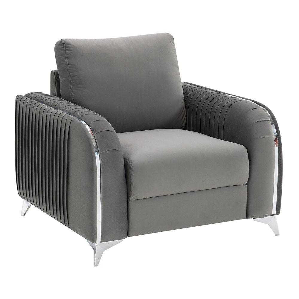 ACME Furniture Wenona Chair Gray Velvet