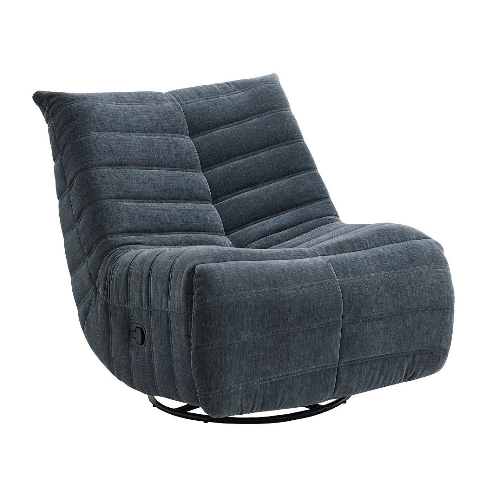 ACME Furniture Talmon Recliner With Swivel Shadow Chenille