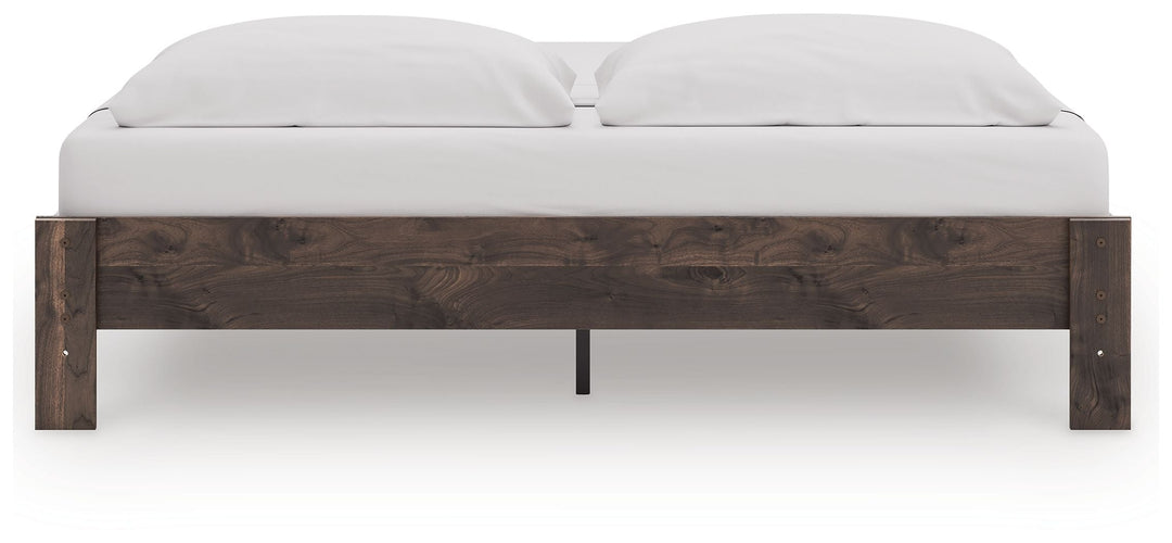 Calverson - King Platform Bed - Brown