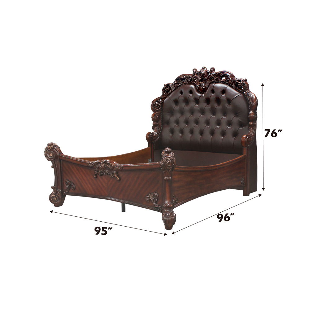 vendome-eastern-king-bed-cherry-synthetic-leather-cherry