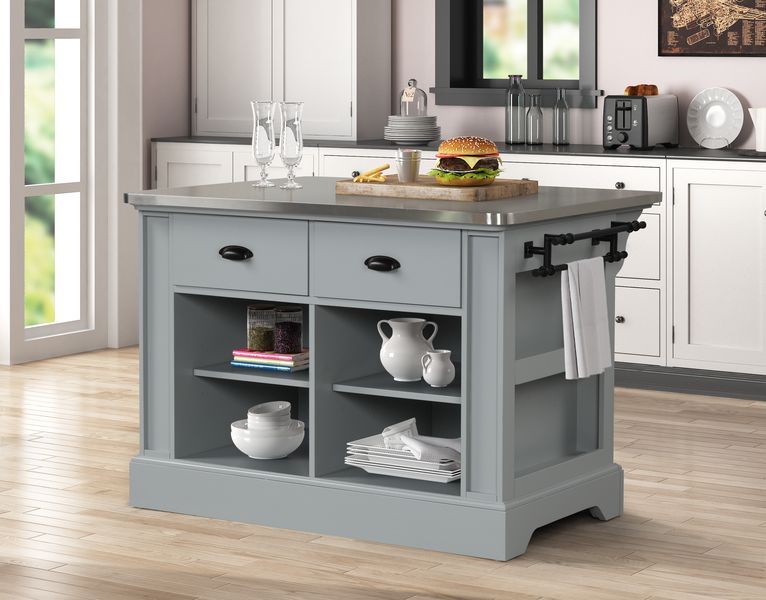 ACME Furniture Urrur Kitchen Island Gray