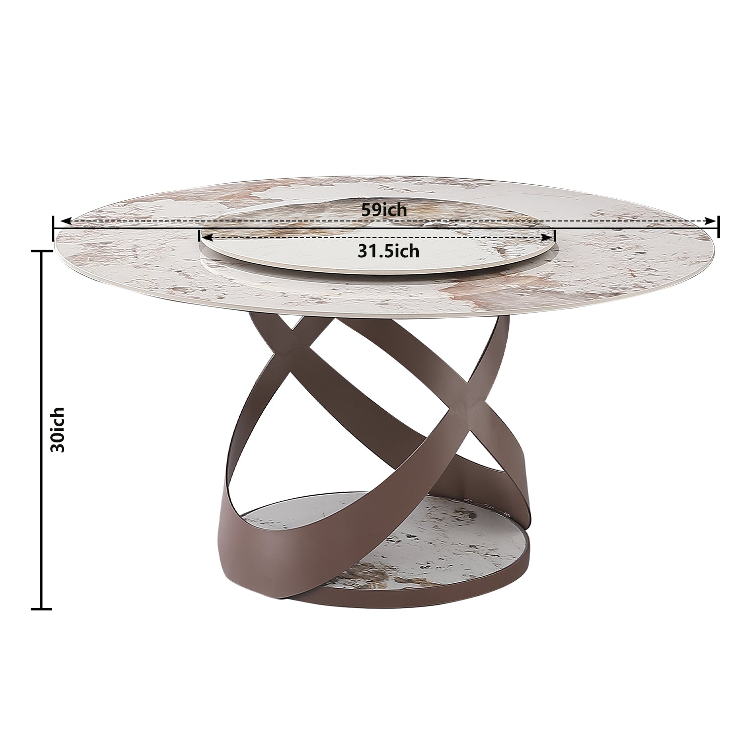 9-piece-59-modern-sintered-stone-round-dining-table-with-31-5-rotating-turntable-metal-pedestal