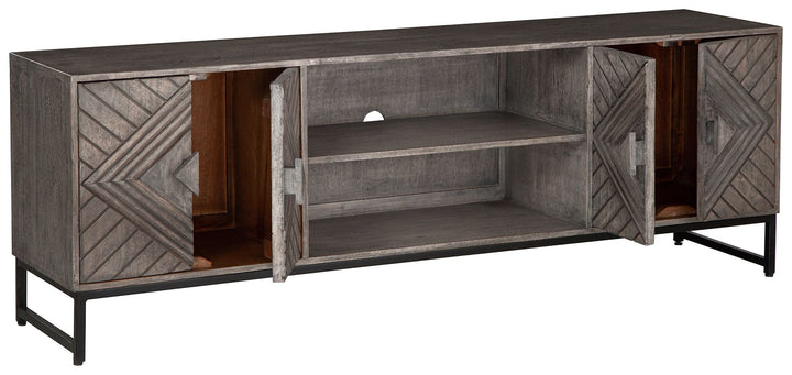 Treybrook - 2 Door Accent Cabinet - Distressed Gray