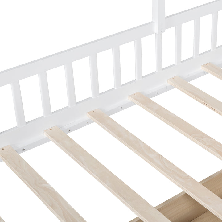 twin-size-house-bed-two-drawers-sofa-and-storage-shelf-white