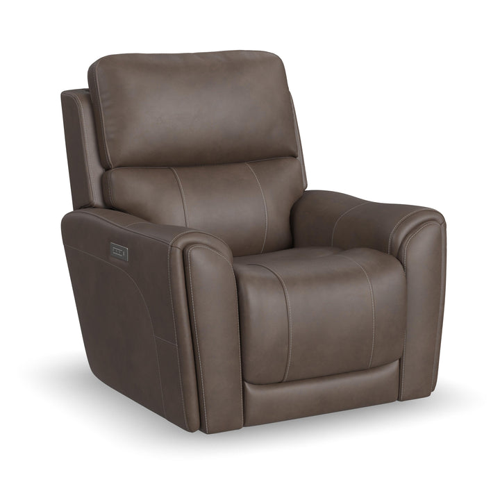 Carter Fabric Power Recliner with Power Headrest &amp; Lumbar in Cappuccino