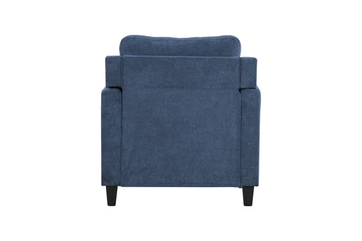 Horatio - Chenille Chair - Navy