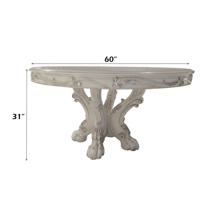 Dresden - Round Dining Table - Bone White