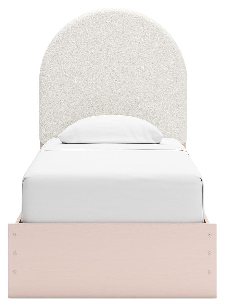 Wistenpine - Twin Upholstered Panel Bed - Blush by Ashley Furniture product image