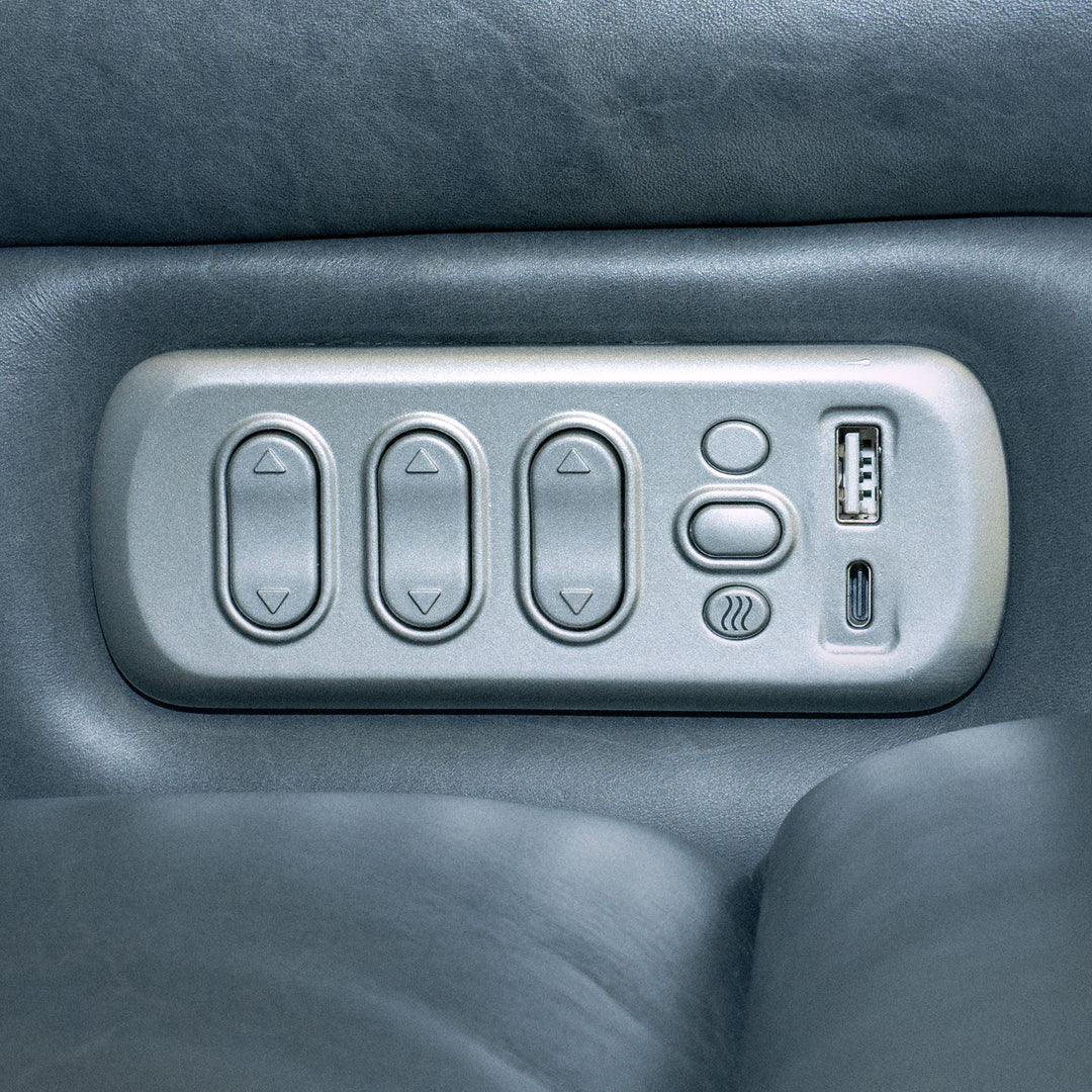 Flexsteel 1750-62P5-73440 Oasis  Power Reclining Sofa With Power Headrests, Lumbar, Heat & Massage  Storm